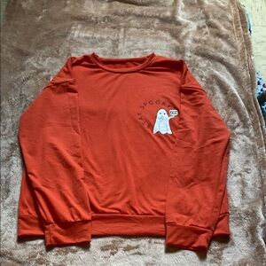 Men's Orange Graphic Sweater
